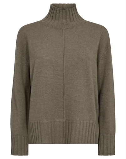 Mos Mosh - MMAima Cashmere Highneck Strik - Brindle